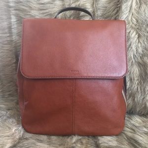 fossil claire backpack brandy